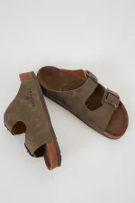 Unisex Ortopedik Terlik 010182 - Vizon Unisex Ortopedik Terlik 010182 - Vizon