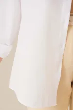 Chemise hijab basique oversize 103901 - Blanche