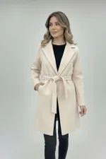 Kadın Kuşaklı Kaban 9171 - Ekru