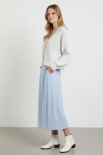 Kadın Crop Triko Hırka 15955 - Ekru