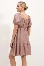 Robe évasée en popeline 2351 - A.Dry Rose