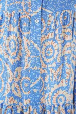 Robe hijab à motifs authentiques 2423 - Taille S, bleu