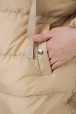 5117 Hooded Puffer Jacket - Mink