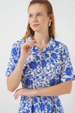 Robe à manches courtes à motifs pour femme 2560 - Saks