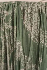 Kadın Asimetrik Tül Şifon Etek 8061 - Çağla