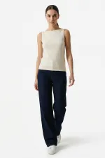 Kadın Askılı Örme Atlet 15935 - Krem