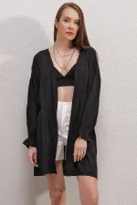5882 Loose Kimono - Black