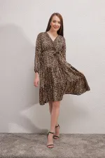 Robe croisée 2320 - Beige clair