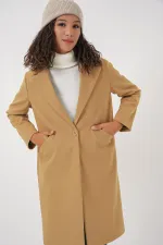 Manteau en cachemire 9085 - Moutarde