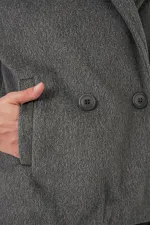 Kadın Kaşe Ceket 0725 - Gri