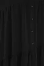 2527 Women's Long Hijab Dress - Black