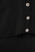 Women's Cardigan Dress Knitwear Two Piece Set 15960 - Black