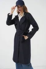Trench-coat croisé 5918 - Bleu marine