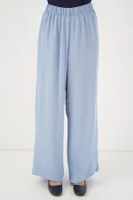 Kadın Önü Bağcıklı Tunik Pantolon İkili Takım 6744 - Mavi