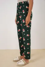 Bas de pyjama à motifs 4323 - Vert émeraude clair