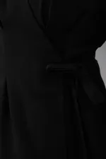 Kadın Kimono Pantolon Kumaş Takım 30054 - Siyah