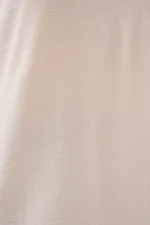 V Yaka Sıfır Kol Bluz 950 - Krem