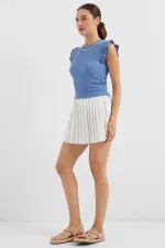 Chemisier tricoté 0430 - Indigo