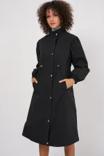 Trench-coat long doublé 5939 - Noir