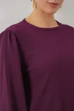 Kadın Tunik Pantolon Alt Üst Takım 6663 - Mor