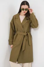 Trench-coat croisé pour femme 5987 - Kaki