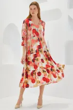 Robe courte en viscose à motifs carreaux écru pour femme, manches courtes, 1959