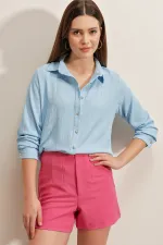 20160 Knitted Shirt - Blue