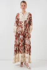 Robe hijab à motifs authentiques 2423 - Y.Tile