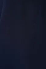 V Yaka Sıfır Kol Bluz 950 - Lacivert