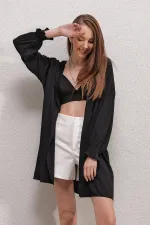 5882 Loose Kimono - Black