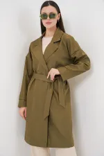 Trench-coat croisé pour femme 5987 - Kaki