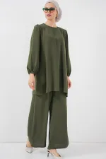 Ensemble tunique, pantalon et haut Ayrobin 6712 - Kaki