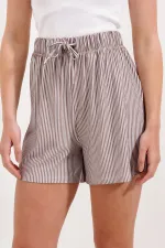 Short rayé 5329 - Marron