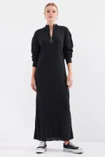 Robe en maille 15839 - Noire