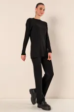 15826 Fitilli İkili Takım - Siyah