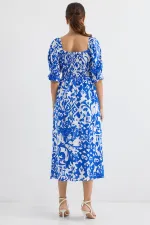 Robe fendue à motifs 2512 - Saxe