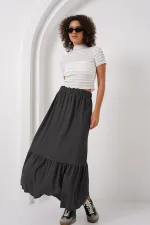 Jupe longue tricotée 1886 - Anthracite