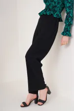 6543 Knitted Trousers - Black