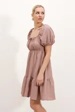 Robe évasée en popeline 2351 - A.Dry Rose