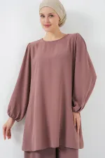 Ayrobin Tunic and Pants Set 6712 - Rose Pink