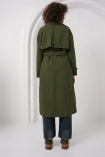 5936 Double-breasted Trench Coat - Khaki