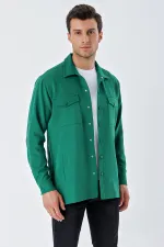 Chemise homme oversize 20193 - Vert émeraude