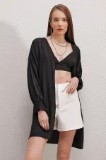 5882 Loose Kimono - Black