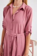 Robe-chemise ceinturée 2442 - A.Dry Rose