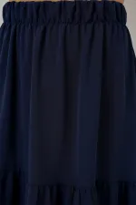 Women's Ayrobin Long Skirt 8048 - Navy Blue