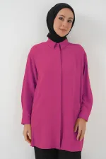 Tunique longue pour femme 5945 - Fuchsia