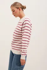 15808 Düğmeli Kazak - C. Fuşya