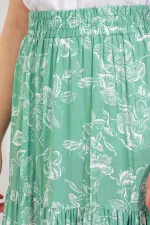 Women's Long Viscose Skirt with Almond Pattern 1898