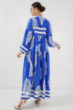 2423 Authentic Patterned Hijab Dress - Saks 3