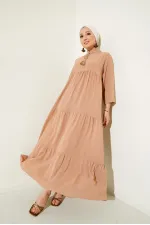 1627 Lace-Up Hijab Dress - Dizon